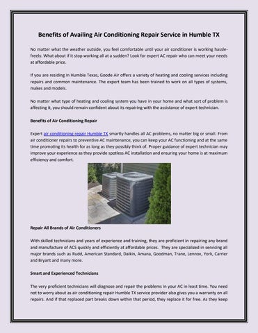 Air Conditioner Repair Odessa Tx