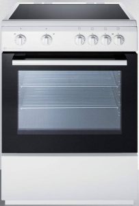Electric Range With White Ceramic Top